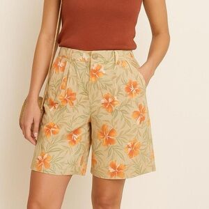 🌺 Vintage 90s White Stag Floral Bermuda Shorts – Vintage Size 14